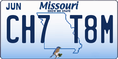 MO license plate CH7T8M