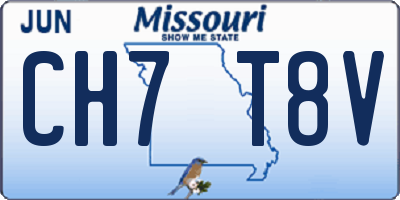 MO license plate CH7T8V