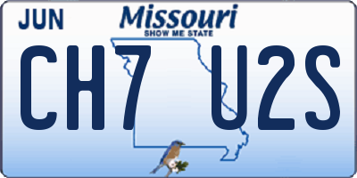 MO license plate CH7U2S