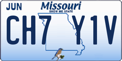 MO license plate CH7Y1V