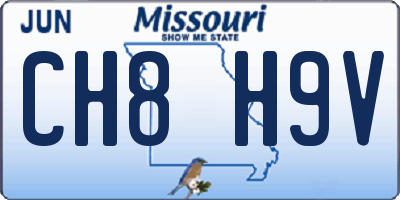 MO license plate CH8H9V