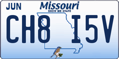 MO license plate CH8I5V