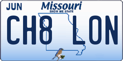 MO license plate CH8L0N