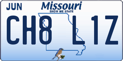 MO license plate CH8L1Z
