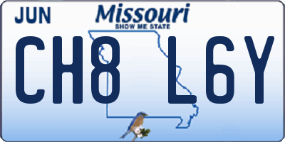 MO license plate CH8L6Y
