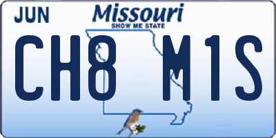 MO license plate CH8M1S