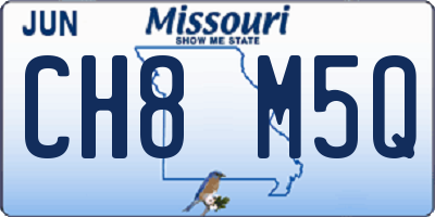 MO license plate CH8M5Q