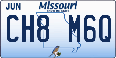 MO license plate CH8M6Q