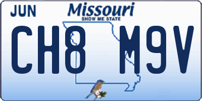 MO license plate CH8M9V