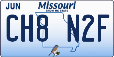 MO license plate CH8N2F