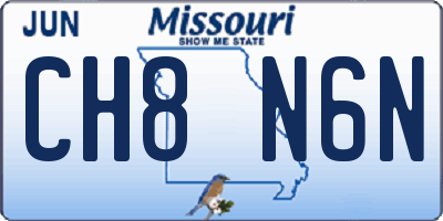 MO license plate CH8N6N