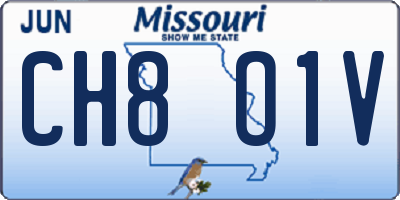 MO license plate CH8O1V