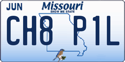 MO license plate CH8P1L