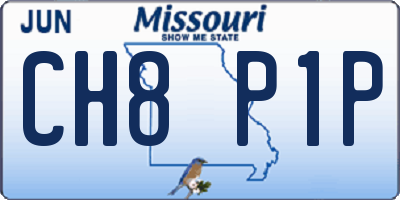 MO license plate CH8P1P