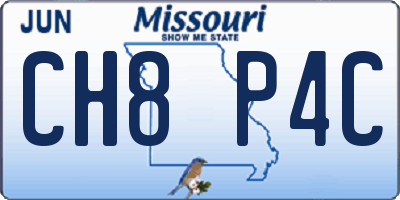 MO license plate CH8P4C