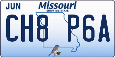 MO license plate CH8P6A