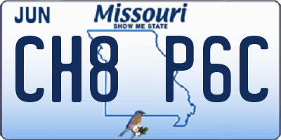 MO license plate CH8P6C