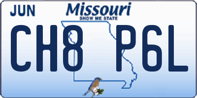 MO license plate CH8P6L