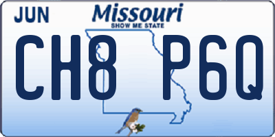 MO license plate CH8P6Q