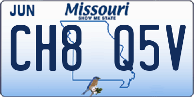 MO license plate CH8Q5V