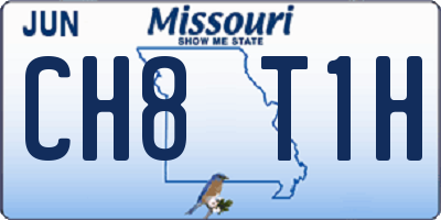 MO license plate CH8T1H