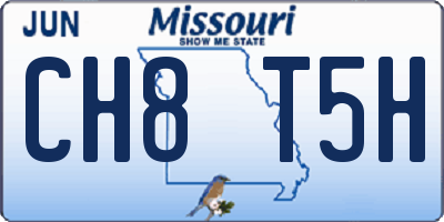 MO license plate CH8T5H