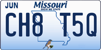 MO license plate CH8T5Q