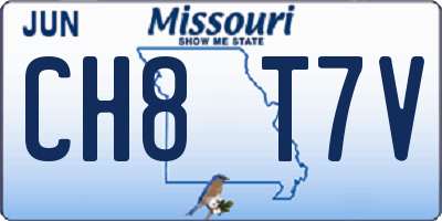 MO license plate CH8T7V