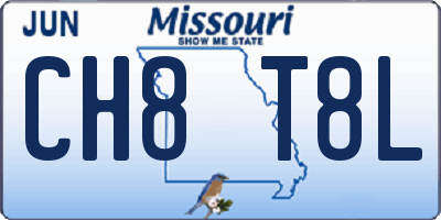 MO license plate CH8T8L