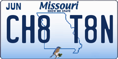 MO license plate CH8T8N