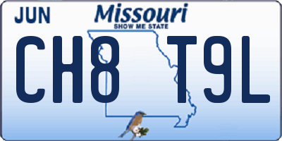 MO license plate CH8T9L