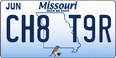 MO license plate CH8T9R