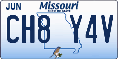 MO license plate CH8Y4V