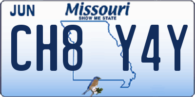 MO license plate CH8Y4Y