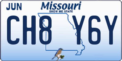 MO license plate CH8Y6Y
