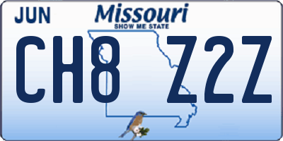 MO license plate CH8Z2Z