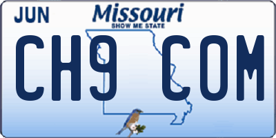 MO license plate CH9C0M