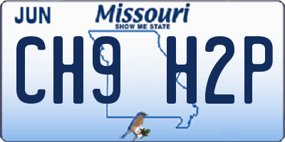 MO license plate CH9H2P