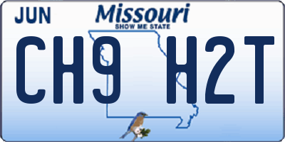 MO license plate CH9H2T