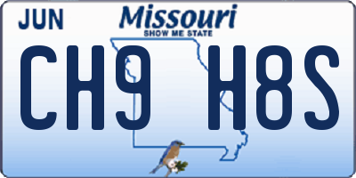 MO license plate CH9H8S