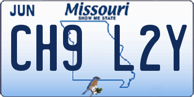 MO license plate CH9L2Y