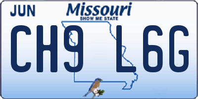 MO license plate CH9L6G