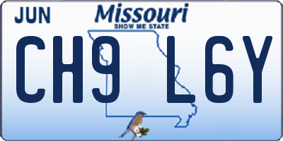 MO license plate CH9L6Y