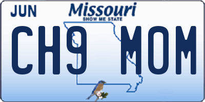 MO license plate CH9M0M