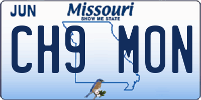 MO license plate CH9M0N