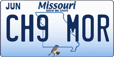 MO license plate CH9M0R