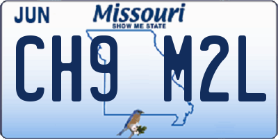 MO license plate CH9M2L