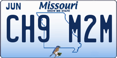 MO license plate CH9M2M