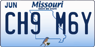 MO license plate CH9M6Y