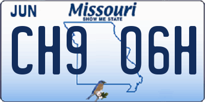 MO license plate CH9O6H